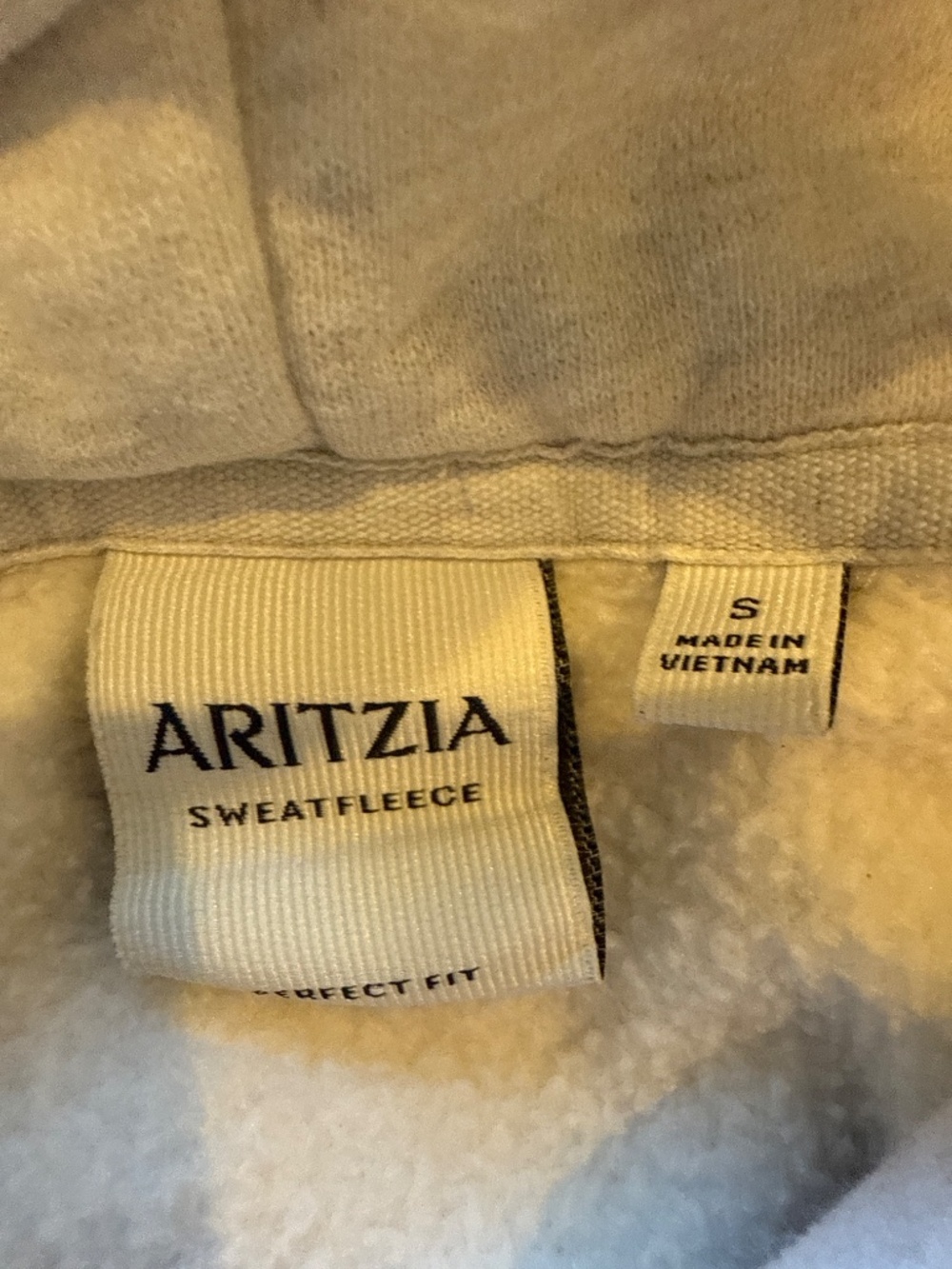 ARITZIA sweat fleece light grey hoodie - Picture 5 of 9